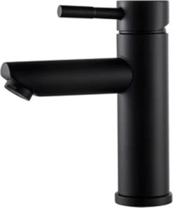 Merkloos Wastafelkraan 8500A - Badkamerkraan - Toiletkraan - Mengkraan - Mat Zwart
