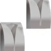 Waal© 2 Stuks RVS Handdoekhouders Zilver - Zelfklevend - Handdoek Klem - Handdoek Haak