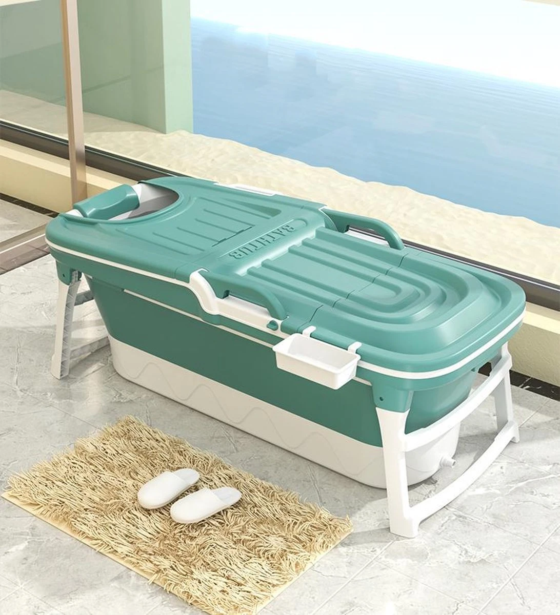 Foresta Volwassenen Zitbad XXL 150CM - Plastic Badkuip - Lime - Afbeelding 9