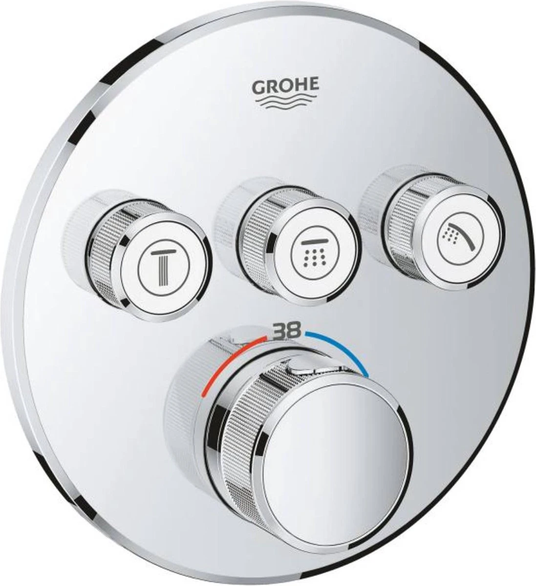 GROHE Grohtherm SmartControl Regendouche - Inbouw - ø 31 Cm - Rond -Chroom - Afbeelding 6