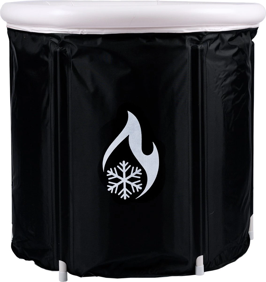 Opvouwbaar Zitbad Voor Volwassenen - Bath Bucket - Ijsbad - Inklapbaar Bad - Zwart - Opblaasbad - Inclusief Voetpomp - Inclusief Ingebouwd Zitkussen - Afbeelding 10