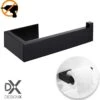 DesignX 3M™ Toiletrolhouder Zonder Boren Zwart Zelfklevend - WC Rolhouder - Matte - Papier - Houder - Incl. 3M Plakstrip