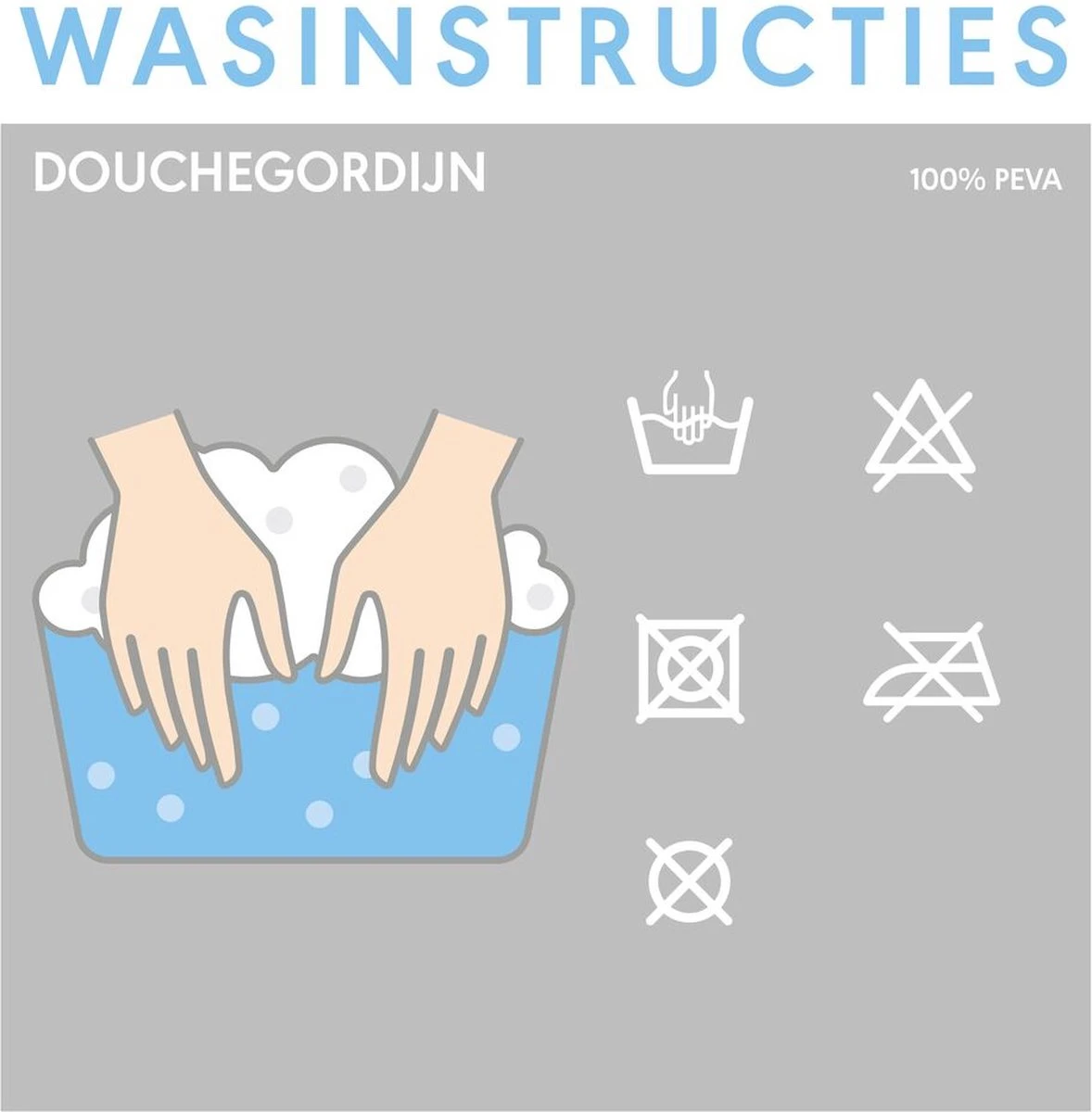 Sealskin Prisma Douchegordijn 180x200 Cm - PEVA - Transparant - Afbeelding 5