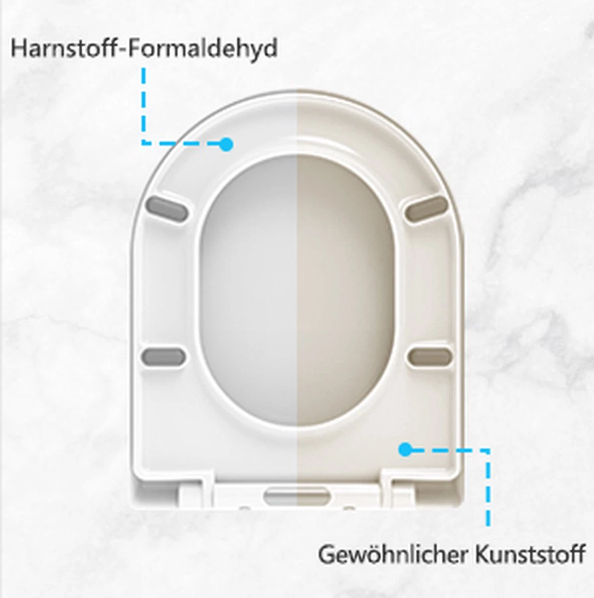 Blazelife Wc Bril - Wc Bril Softclose Van Duurzaam Ureumformaldehyde - Lonely Day - Toiletdeksel Universeel - Afneembaar - Antibacterieel - D-vorm - Afbeelding 6