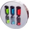 EcoSavers ShowerTimer Hourglass 3 Zandloper Douche Timer Shower Timer Met 4 • 6 • 8 Minuten Zandlopers Douchetimer | Douchewekker | ShowerTimer | Douche Wekkers