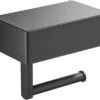 STARMAN WC Rolhouder - Toiletrolhouder Zwart - Badkamer Accessoires - WC Papier Houder