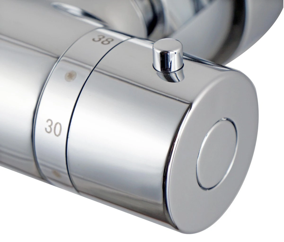 4bathroomz® Regendouche Chroom Met Thermostaatkraan - 20cm Douchekop - Afbeelding 4