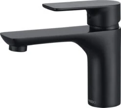 LOMAZOO Wastafelkraan Zwart Libra - Zwarte Wastafelkraan - Badkamerkraan Zwart - Zwarte Badkamerkraan