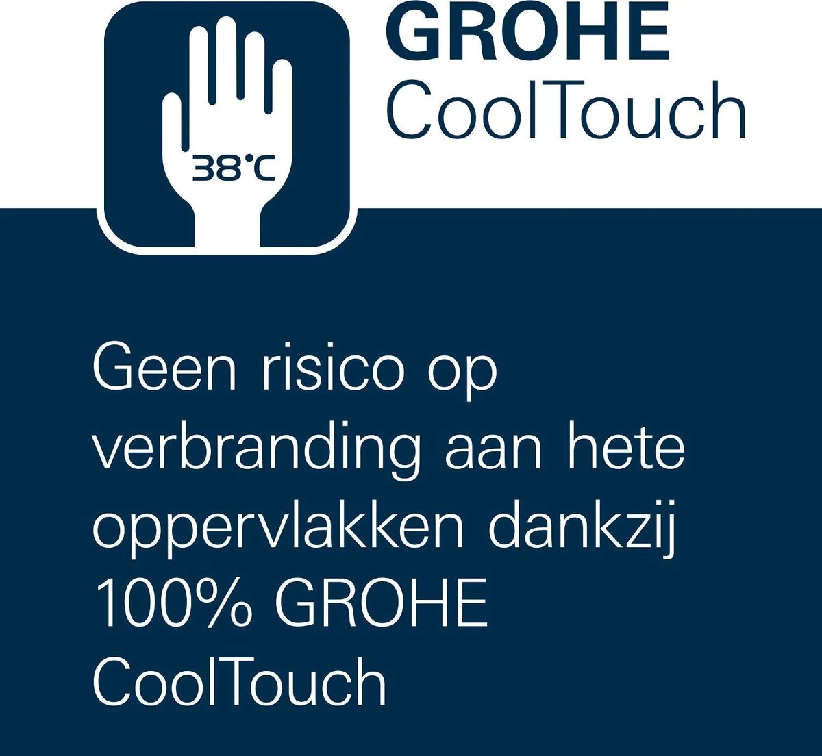 GROHE Precision Feel Thermostatische Douchekraan - EcoJoy - CoolTouch - Incl. Koppelingen - Chroom - Afbeelding 7