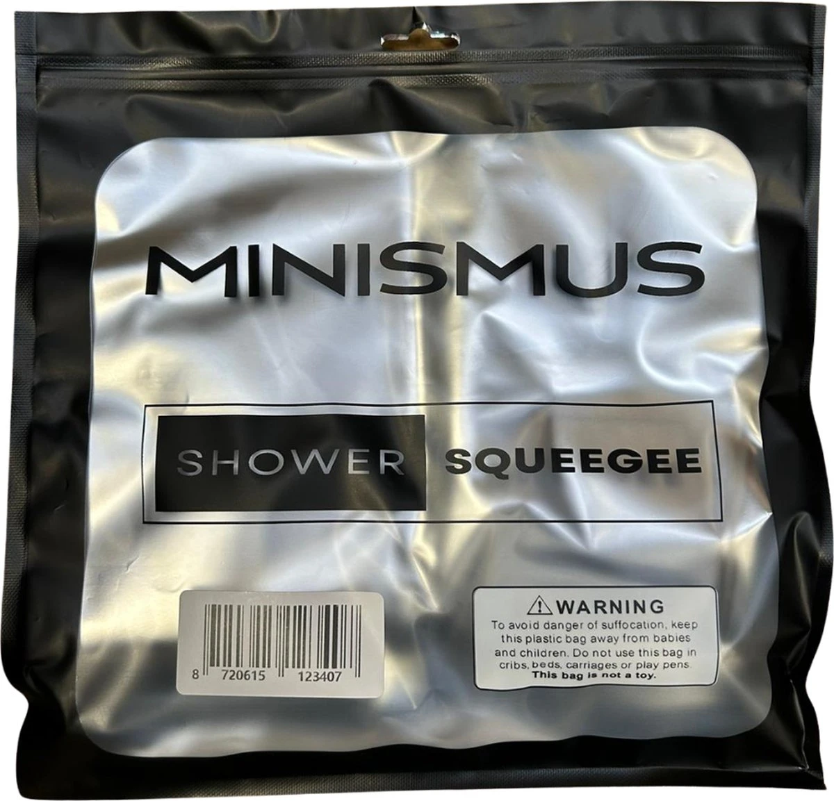 Minismus Douchewisser Met Magneethouder Ophangsysteem Zonder Boren - 21 Cm Breed - Zwart - Afbeelding 7