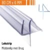 Simple Fix Lekstrip - Douchestrip - Waterkering - 80CM Lang - 6MM Glasdikte - Lekdorpel