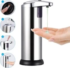 Merkloos Automatische Foam Dispenser - Schuim - Zeep - Vloeistofdispenser - Hygiëne - Bewegingssensor - Schuimzeep Dispenser - Zeeppompje