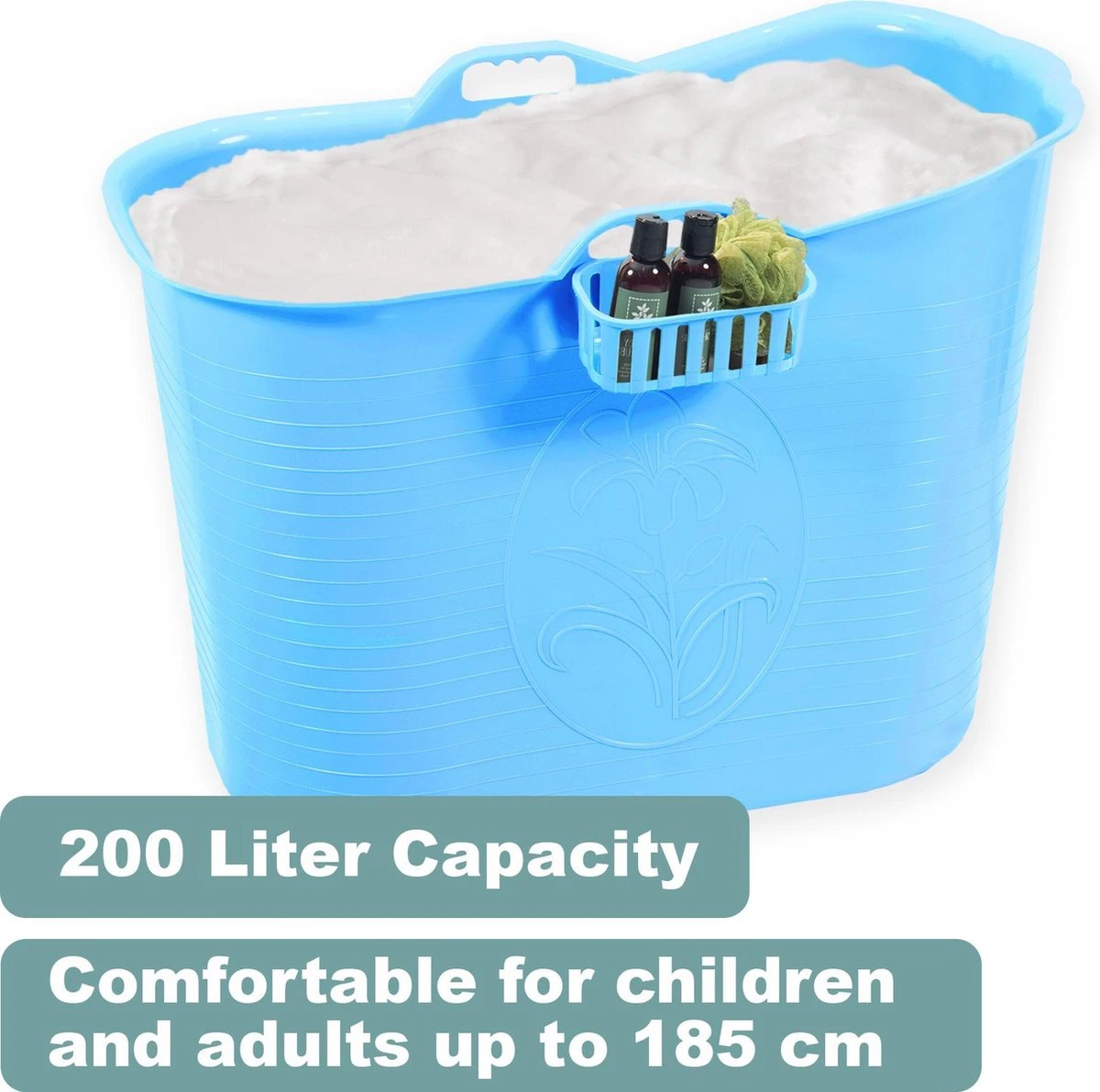 Zitbad Voor Volwassenen - Bath Bucket - Blauw - 200L - Afbeelding 3