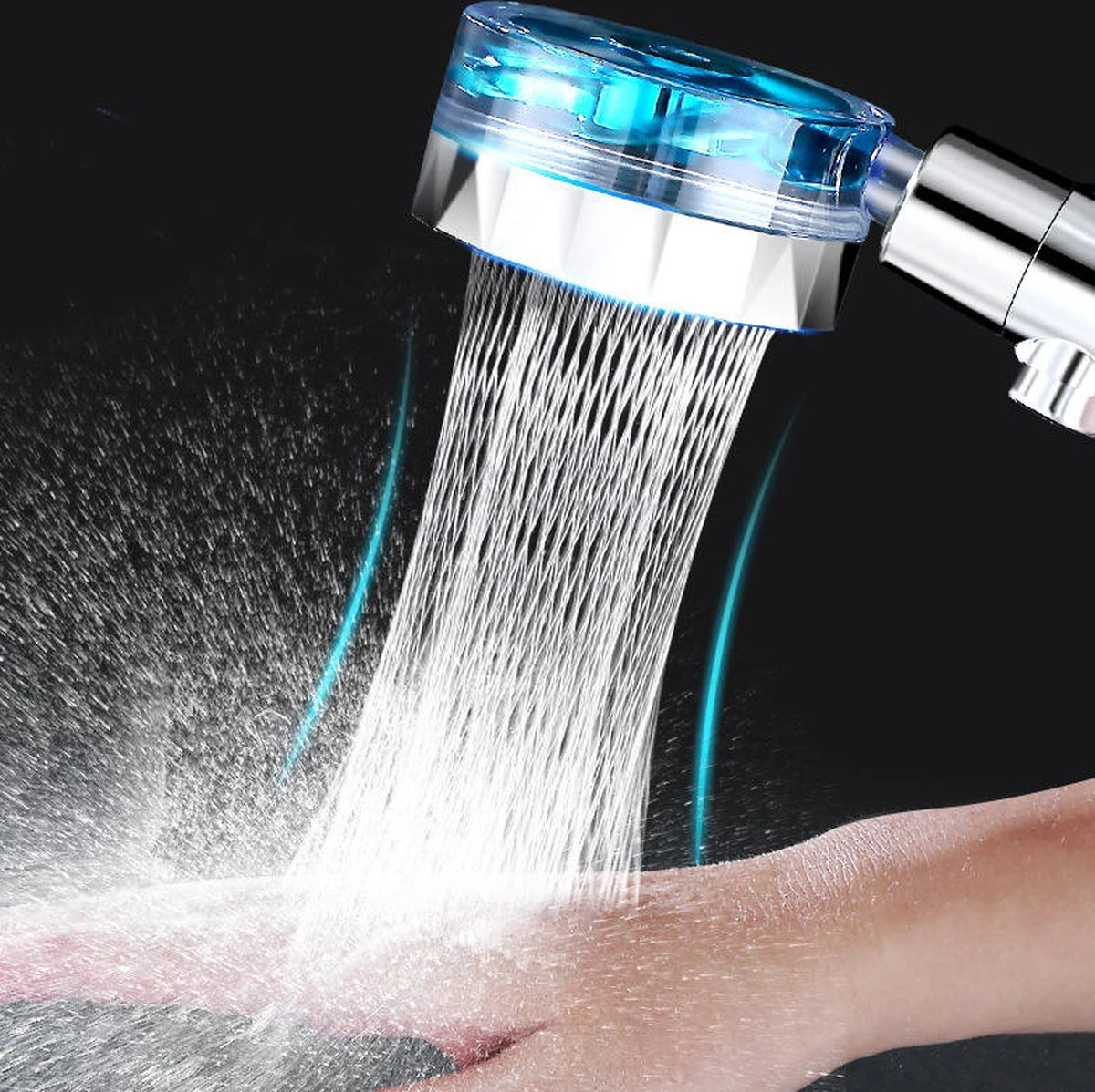 Papillon Douchekop - Turbo Hoge Druk - Met Waterfilter - Blauw - Afbeelding 2