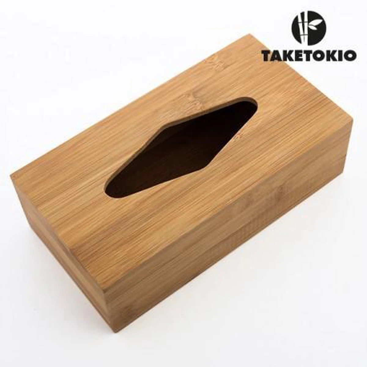 TakeTokio Zakdoekkistje Van Bamboe Hout - B10 X H9 X L23 Cm - Afbeelding 3