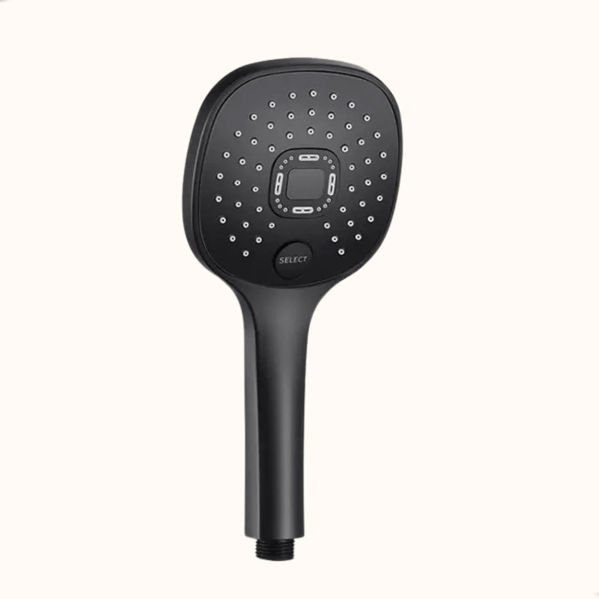 Belliese Doucheset Select - Luxe Douchekop - Doucheslang - Douchekophouder - Douchekop Met Slang - Waterbesparende Douchekop - Badkamer Accessoires - Montage Zonder Boren - 3 Standen - Zwart - Select Knop - Afbeelding 4