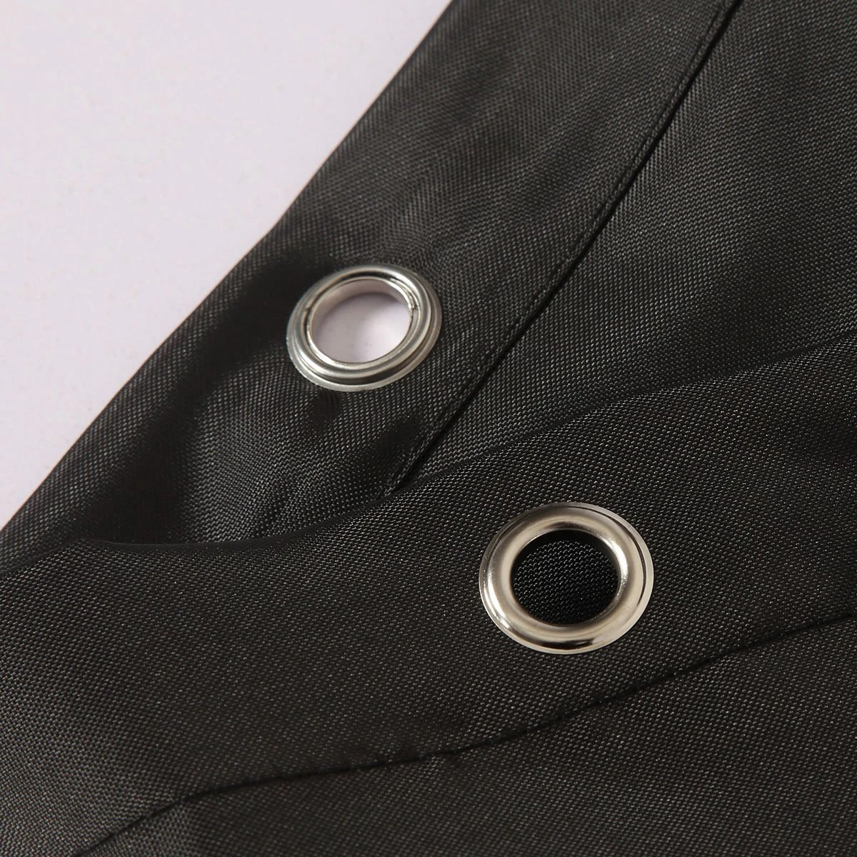 MLN Basics® Douchegordijn | Zwart | 120x200 Cm | Inclusief Ringen | Anti-schimmel - Afbeelding 2