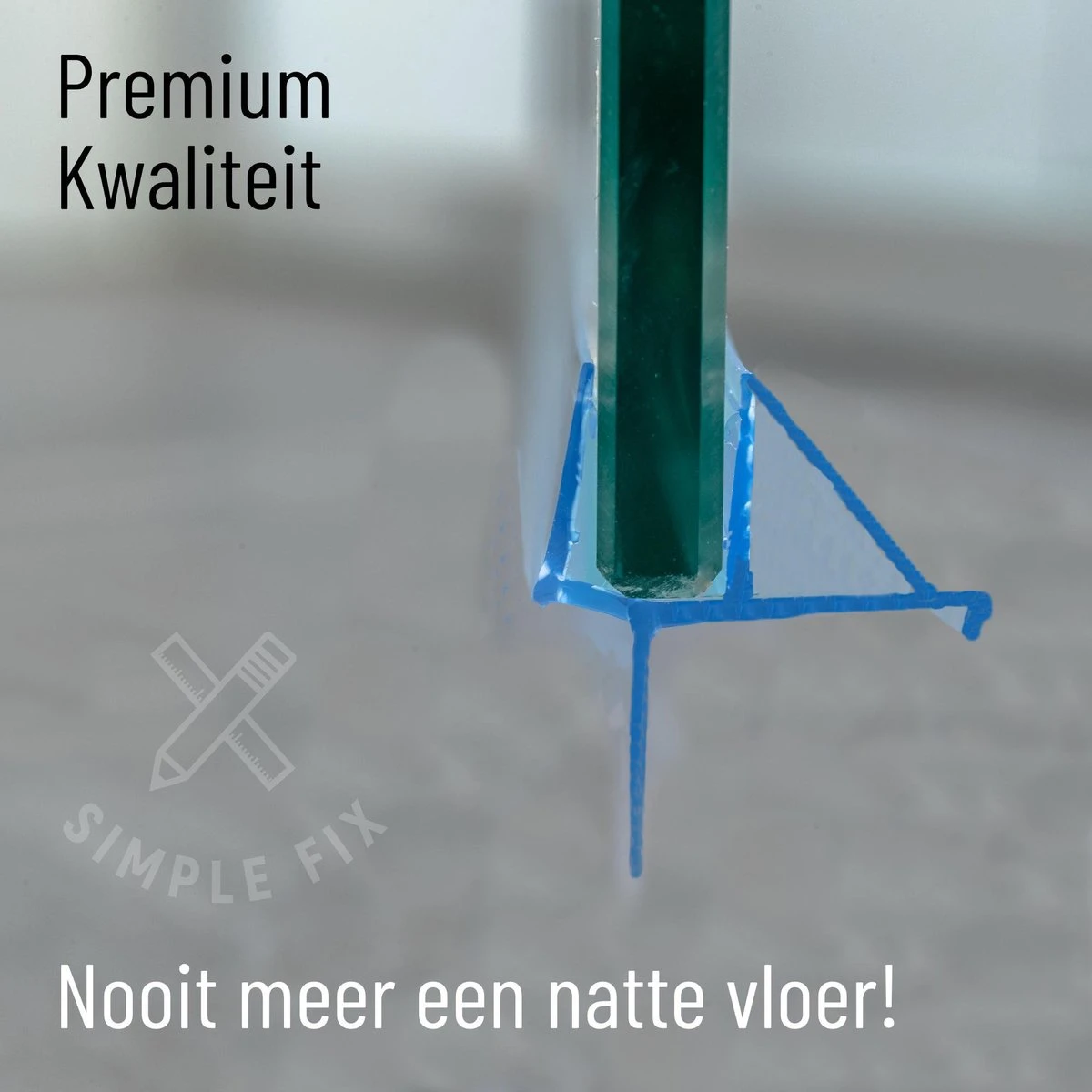 Simple Fix Lekstrip - Douchestrip - Waterkering - 70CM Lang - 6MM Glasdikte - Lekdorpel - Afbeelding 2