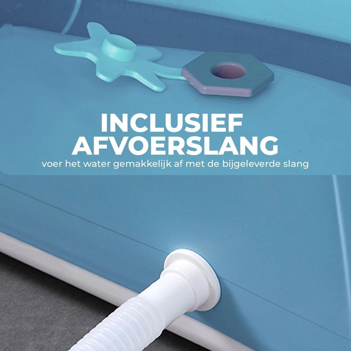 Foresta Opvouwbaar Bad Voor Volwassenen - 150cm - Bath Bucket - Blauw - Afbeelding 4