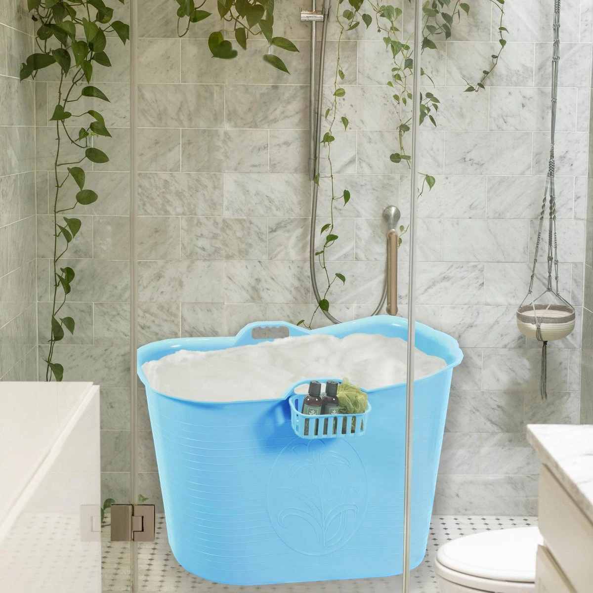Zitbad Voor Volwassenen - Bath Bucket - Blauw - 200L - Afbeelding 6