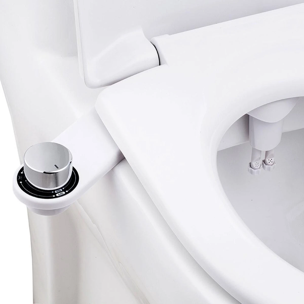 Bidet Handdouche Toilet Sproeier Shattaf Sprayer WC Papier Besparend - Dubbel Spray Koud Water - Badkamer Accessoires - Freshole® - Afbeelding 4