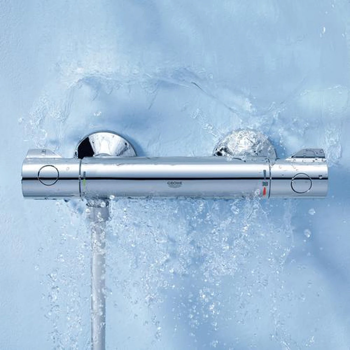 GROHE Grohtherm 800 Thermostatische Waterbesparende Douchekraan - EcoJoy® - 15 Cm - Met Koppelingen - Chroom - Afbeelding 11