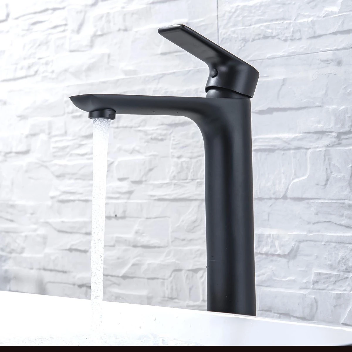 LOMAZOO Wastafelkraan Zwart Taurus - Kraan Wastafel - Kraan Badkamer - Badkamerkraan Zwart - Afbeelding 5