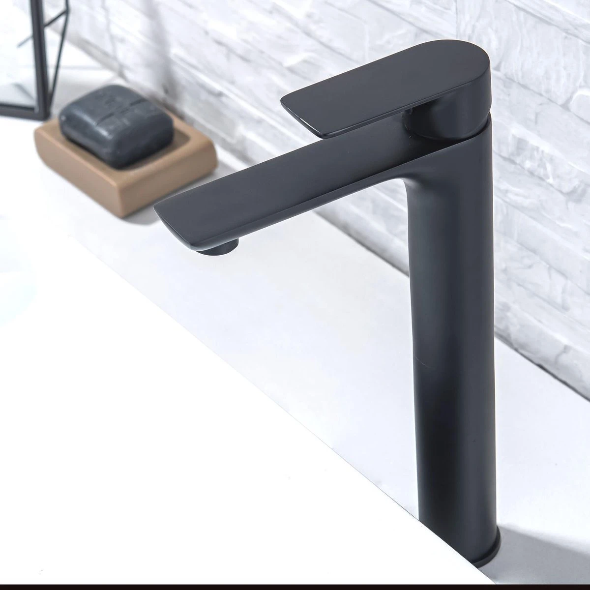 LOMAZOO Wastafelkraan Zwart Taurus - Kraan Wastafel - Kraan Badkamer - Badkamerkraan Zwart - Afbeelding 7