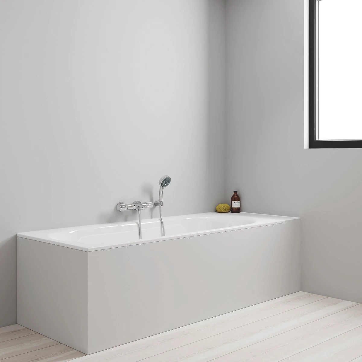 GROHE QuickFix Precision Feel Themostatische Badkraan - EcoJoy® - CoolTouch - 15 Cm - Met Koppelingen - Chroom - 34788000 - Afbeelding 9