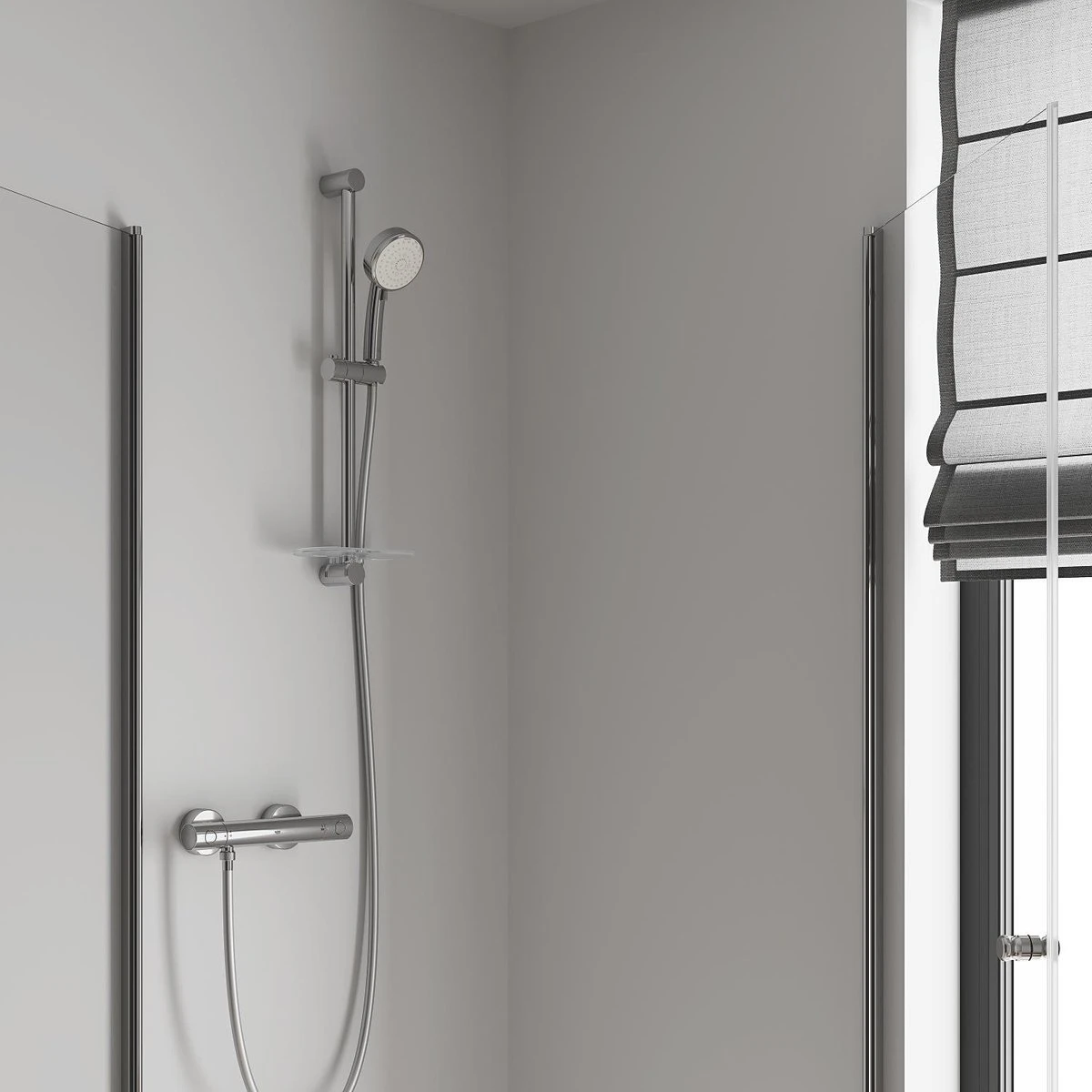 GROHE Grohtherm 800 Cosmopolitan Thermostatische Douchekraan - Met Koppelingen - Chroom - 34765000 - Afbeelding 5