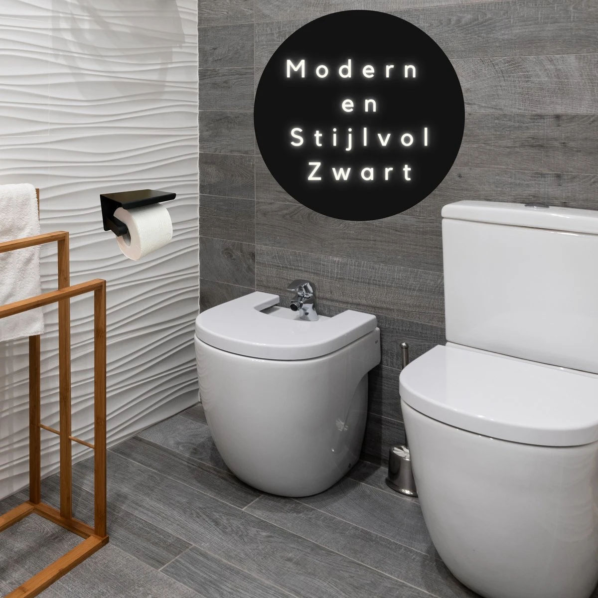 WC Rolhouder - Zelfklevend Toiletrolhouder Met Plankje - WC Papier Houder Zonder Boren - WC Rolhouder Met Plankje - Toiletrolhouder - Toiletrolhouder Zwart - Fienosa - Afbeelding 7