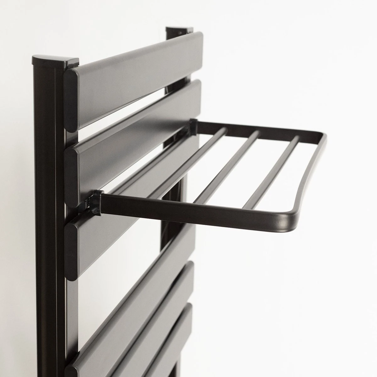 CREATE WARM TOWEL 500W - Elektrisch Handdoekenrek Voor Aan De Muur Met Plank - Zwart - Afbeelding 6