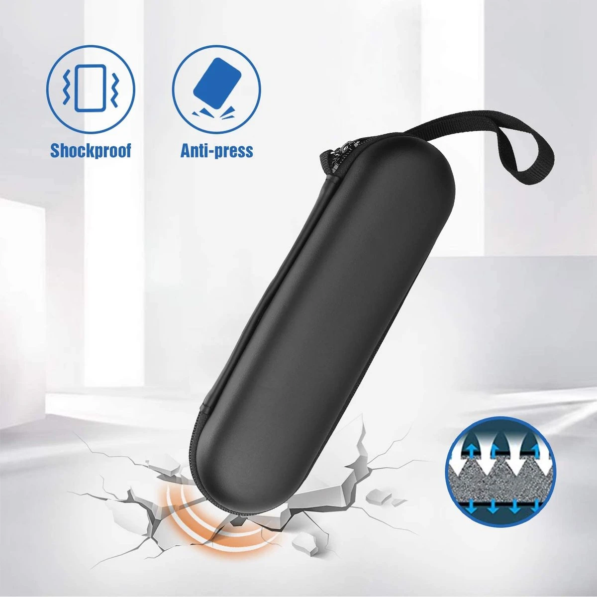 Hoes Voor Oral-B Tandenborstel, Etui, Harde Schaal, Philips Elektrische Tandenborstel, Reisetui, Draagtas, Elektrische Tandenborstelhouder, Houder, Houder, Reistas, Zwart - Afbeelding 6