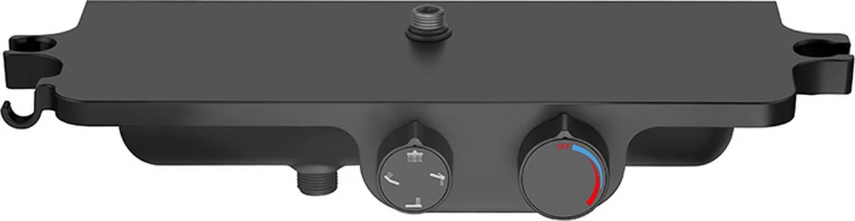 Regendoucheset - 30 Cm - Zwart - Thermostaatkraan, Handdouche & Sproeier - Afbeelding 9