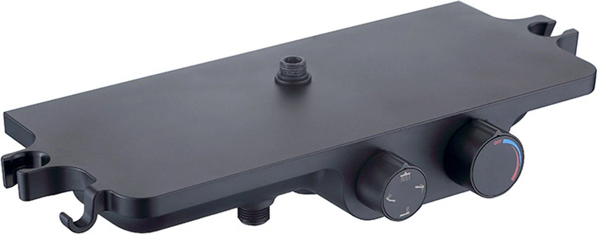 Regendoucheset - 30 Cm - Zwart - Thermostaatkraan, Handdouche & Sproeier - Afbeelding 10