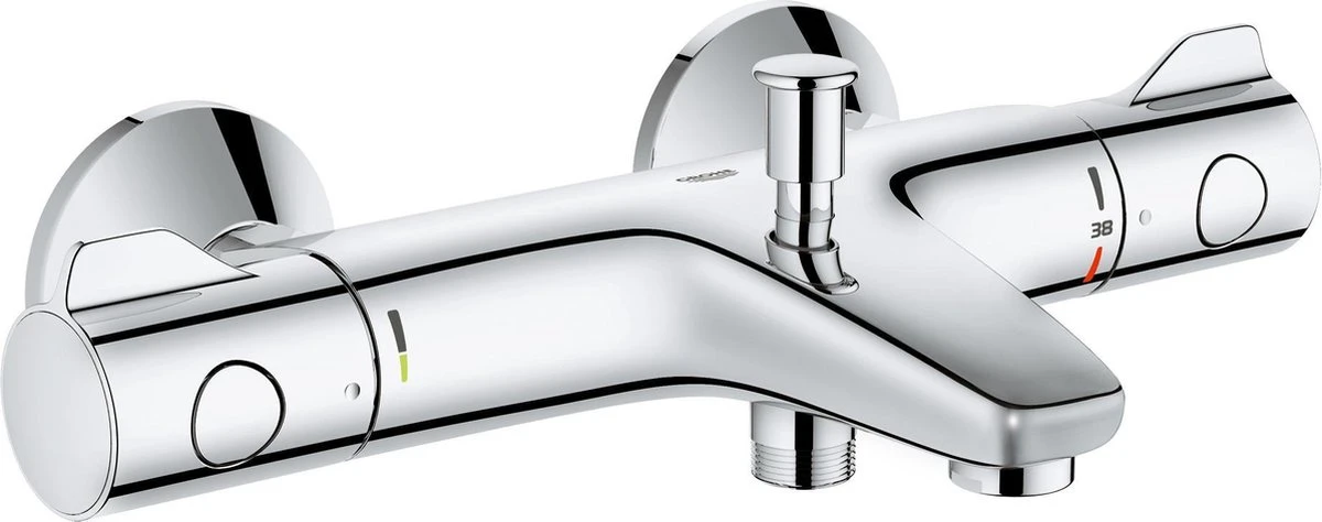 GROHE Grohtherm 800 Thermostatische Badkraan - EcoJoy - Hartafstand 15 Cm - Chroom
