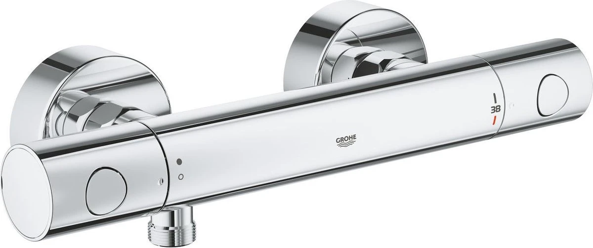 GROHE Grohtherm 800 Cosmopolitan Thermostatische Douchekraan - Met Koppelingen - Chroom - 34765000