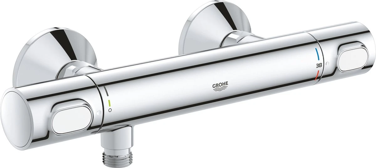 GROHE Precision Flow Thermostatische Douchekraan - EcoJoy® - EcoButton - 15cm - 34840000
