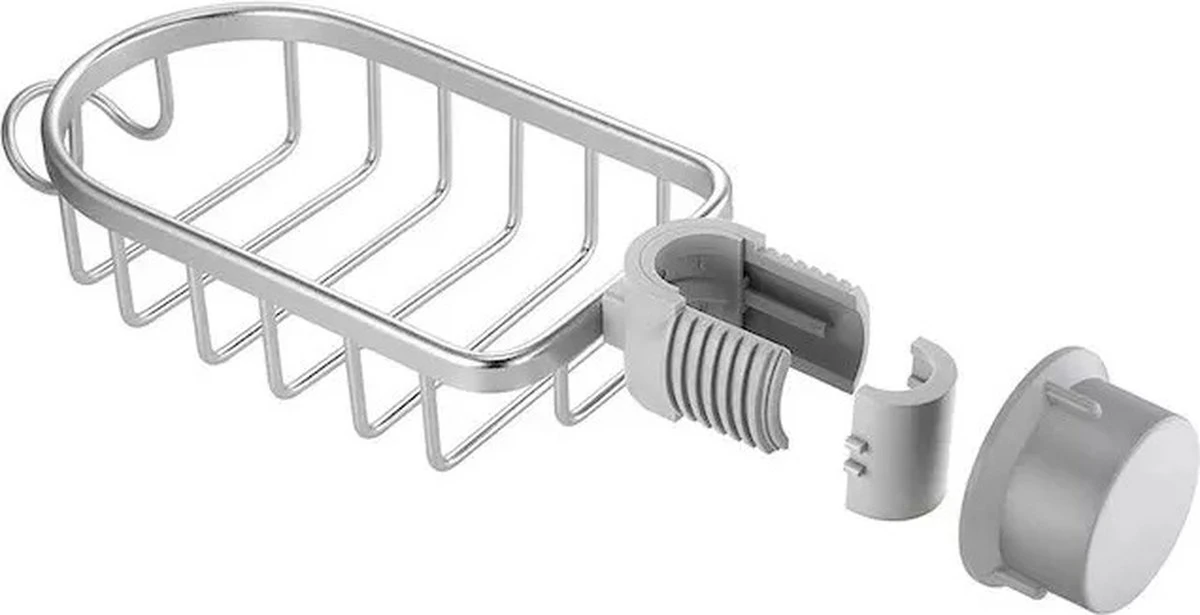 MLN Basics® Doucherek | Chroom | Zonder Boren Of Zuignap - Afbeelding 3