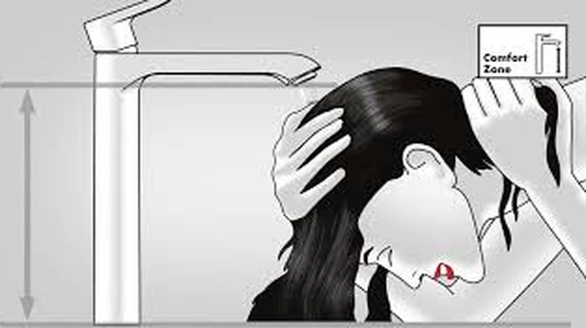 Hansgrohe Vernis Blend Wastafelmengkraan 1 - Hendel Mat Zwart - Afbeelding 2