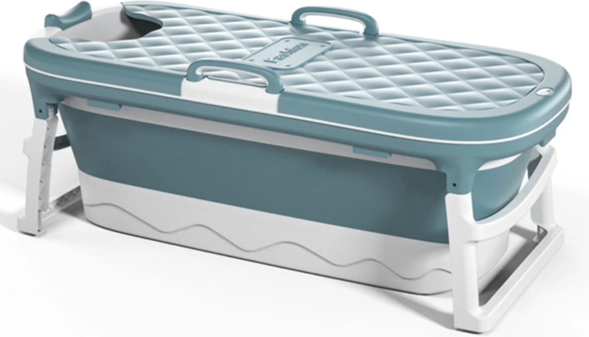 Simple Fix Zitbad - 138cm - Opvouwbaar Bad - Bath Bucket - Zitbad Voor Volwassenen - 220L - Extra Lang - Blauw