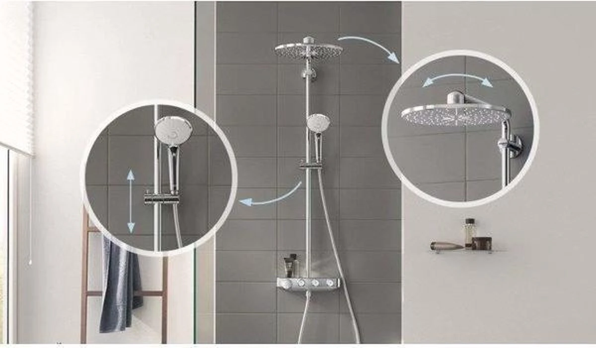 GROHE Euphoria SmartControl 310 Regendouche - CoolTouch - FastFixation - ø 31 Cm - Chroom - Afbeelding 11