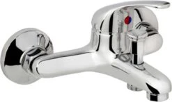 SCHÜTTE Athos Plus Badkraan - Mengkraan - 150 Mm Hartafstand - Chroom