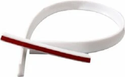 Lariwo Sanitair® Siliconen Waterkering Laag 200cm 200 Cm Wit Douche Douchebak Douchegordijn Wc Toilet Wasbak Waterstopper Waterdorpel Waterdrempel