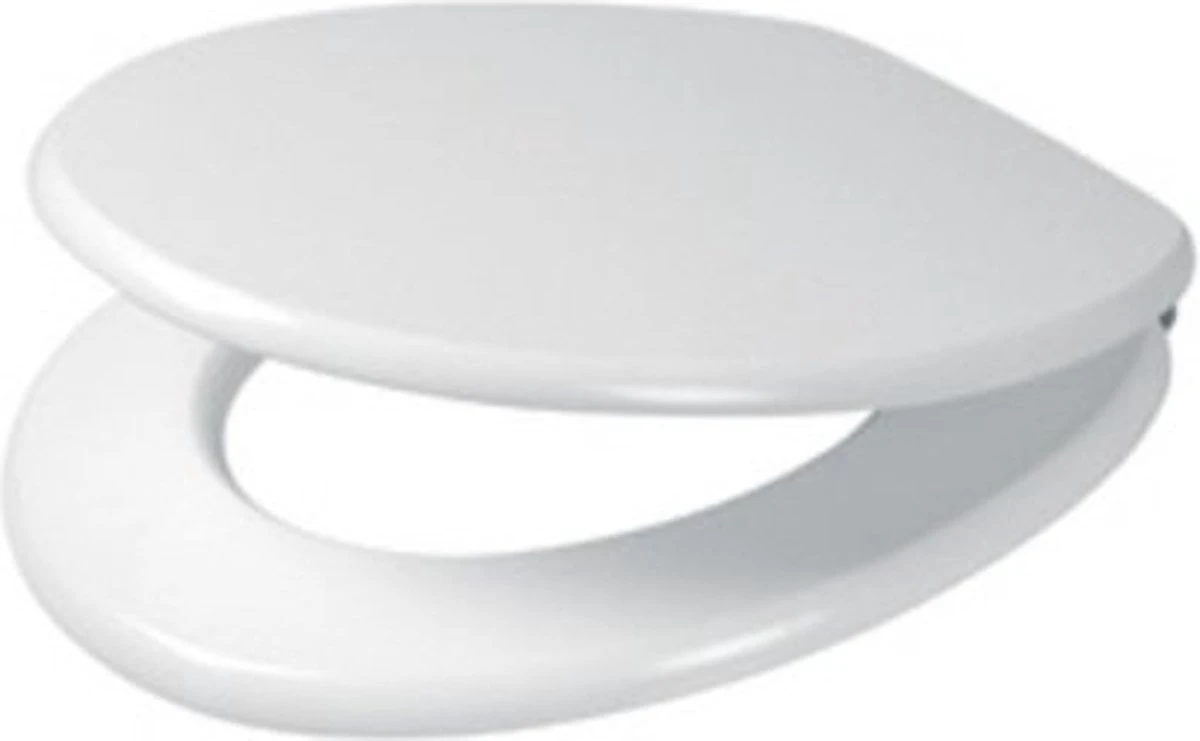 Plieger Classic Toiletbril – Wc Bril Zwart Gelakt MDF – Wc Brillen Met Deksel – Met Bevestigingsset - Afbeelding 2
