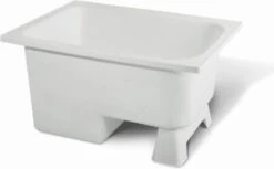 Zitbad Vrijstaand Marinella Rechthoek 65x105x52cm Polypropyleen Mat Wit