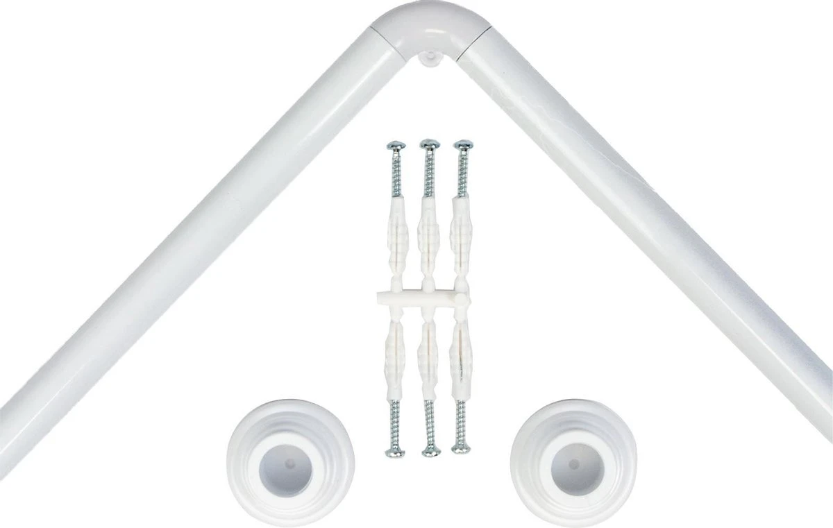 Saninorm Douchegordijnstang - 90x90 Cm - Wit