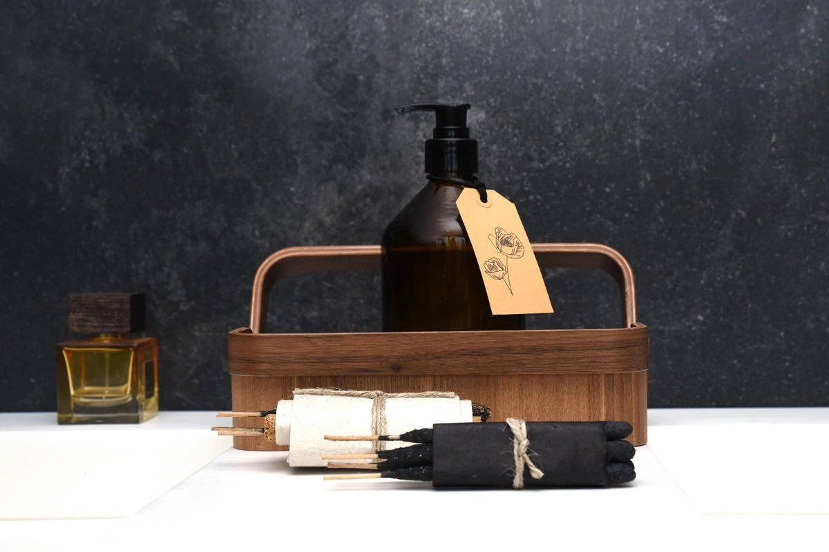 24DOTS Living Zeepdispenser | 500 Ml Bruin Amber Glas | Zeeppompje | Zeeppomp | Met Zwart Pompje - Afbeelding 6