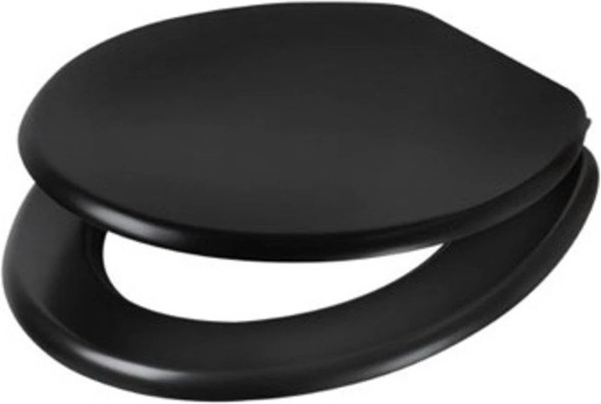 Plieger Classic Toiletbril – Wc Bril Zwart Gelakt MDF – Wc Brillen Met Deksel – Met Bevestigingsset - Afbeelding 12