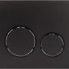 Bedieningsplaat StarBlueDisc Doppio 35 TBV Geberit UP100 UP320 UP300 UP700 UP720 Mat Zwart